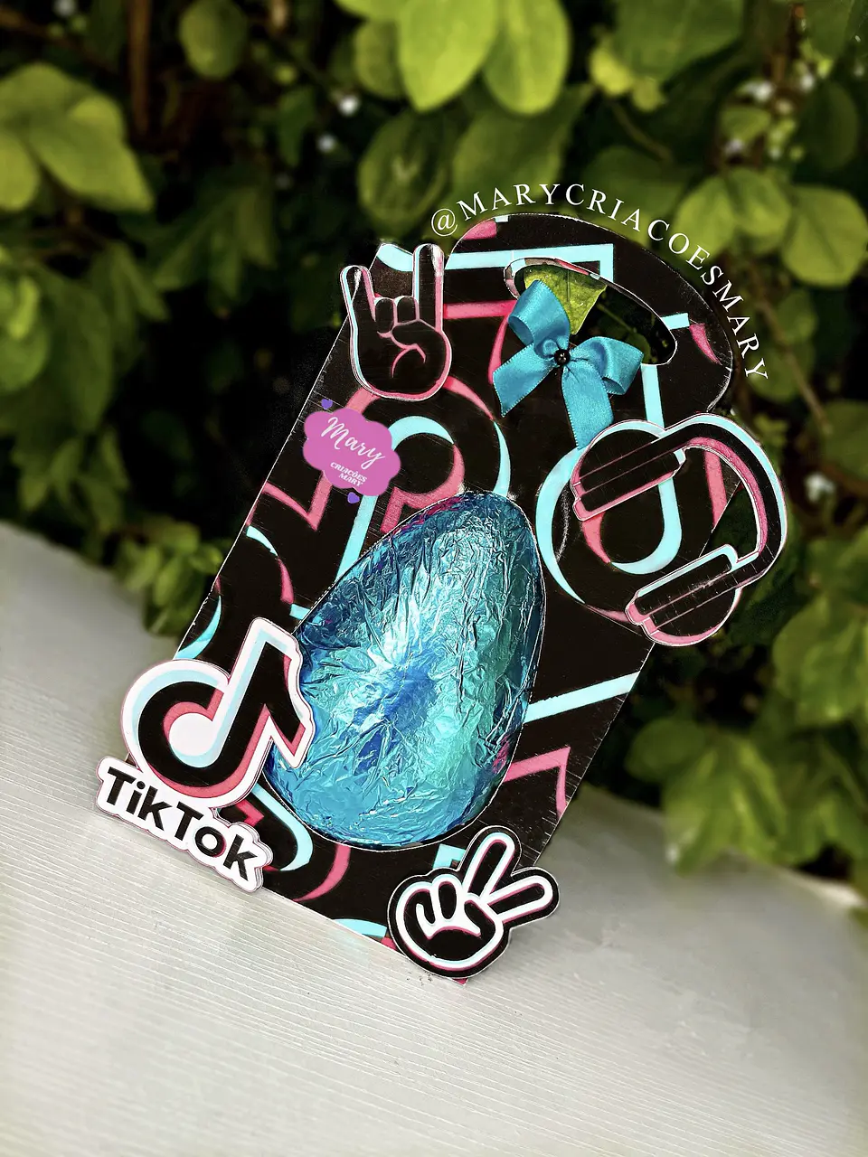 Arquivo de Corte Caixa de Ovo de Páscoa Tik Tok 2