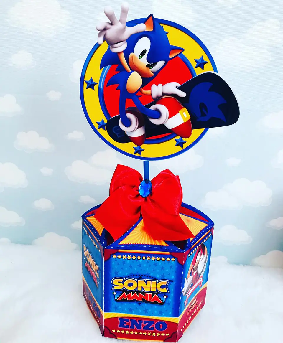 Arquivo de Corte Kit Festa Sonic 6