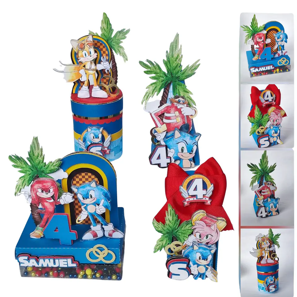 Arquivo de Corte Kit Festa Sonic 1