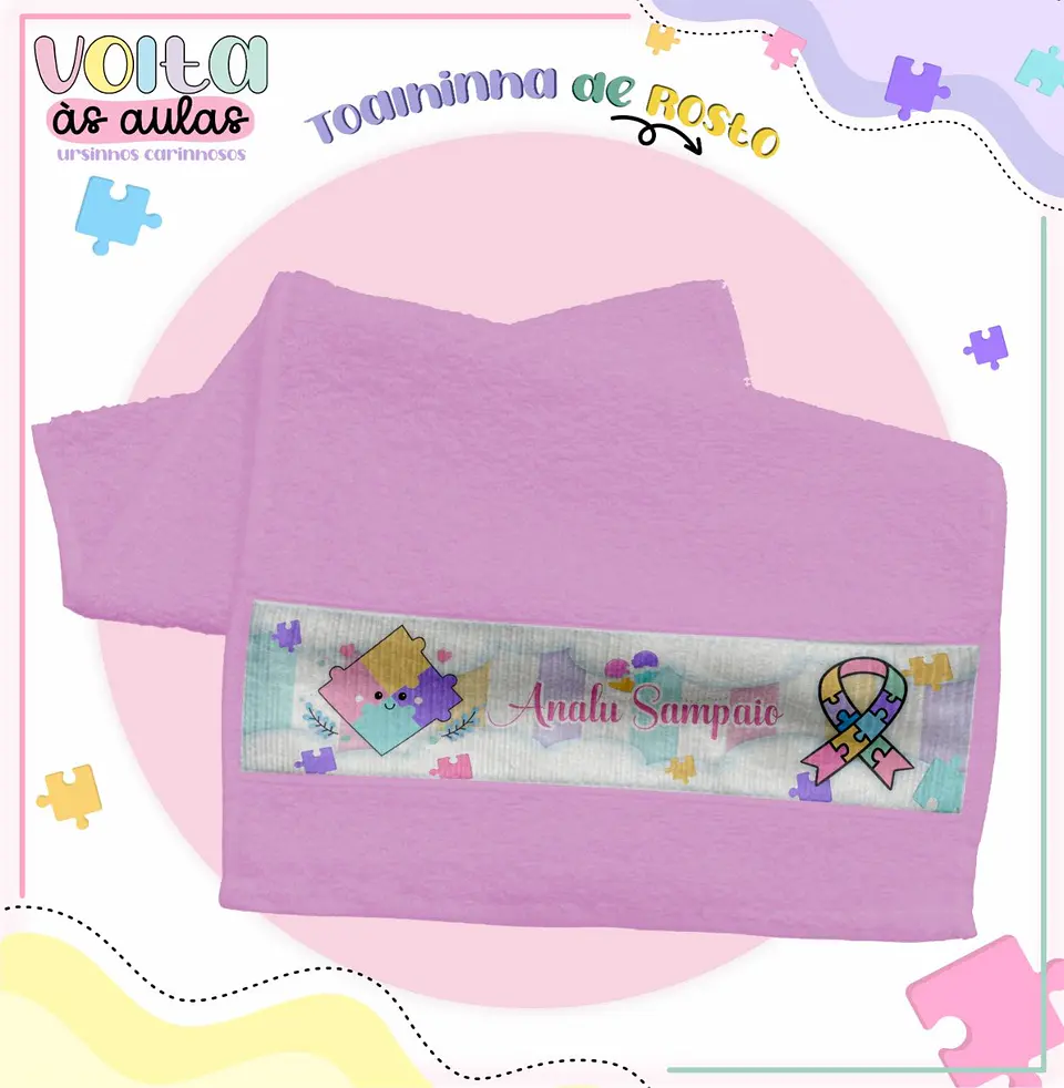 Arquivo de Corte Etiqueta e Capa Agenda Autismo Menina 10