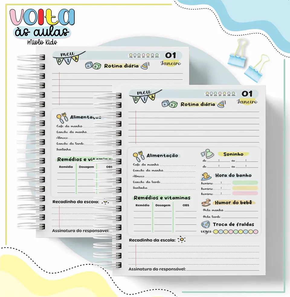Arquivo Digital Voltas Ás Aulas Agenda Escolar Baby 2024 7