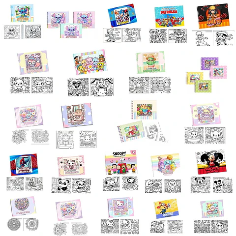 Arquivo Digital Super Combo Livro de Colorir