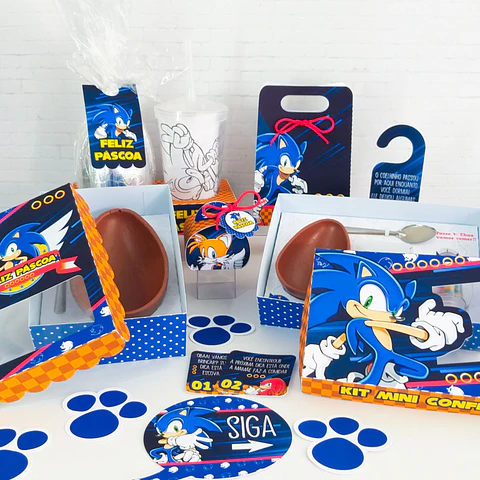 Arquivo de Corte Festa Páscoa Sonic