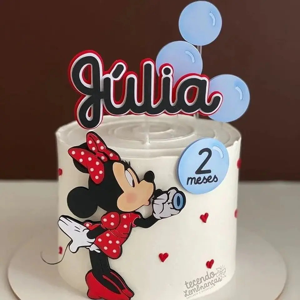 Topo de Bolo Minnie 1