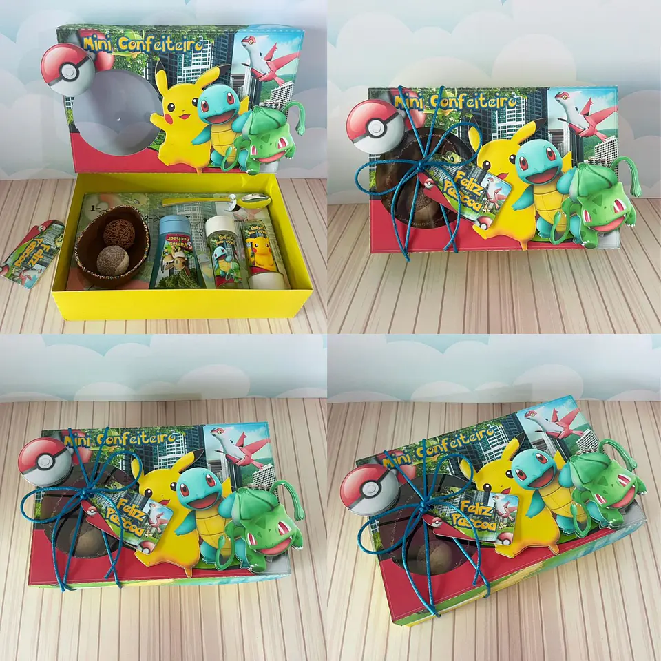 Arquivo de Corte Páscoa Mini Confeiteiro Pokémon 1