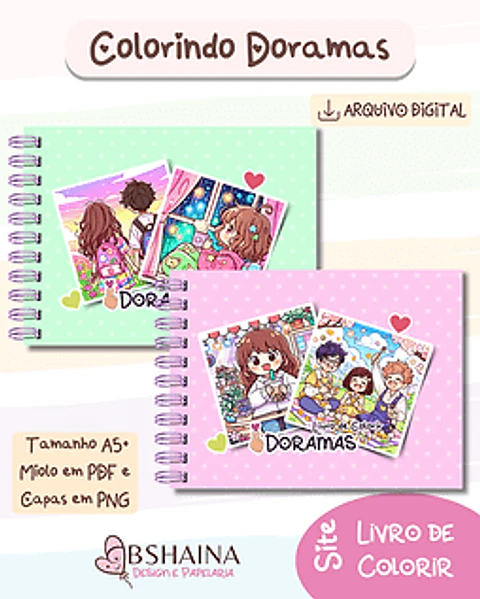 Arquivo digital Livro de Colorir Doramas