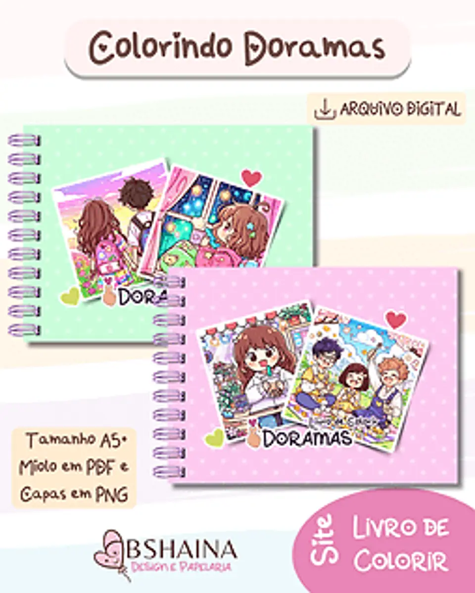 Arquivo digital Livro de Colorir Doramas 1