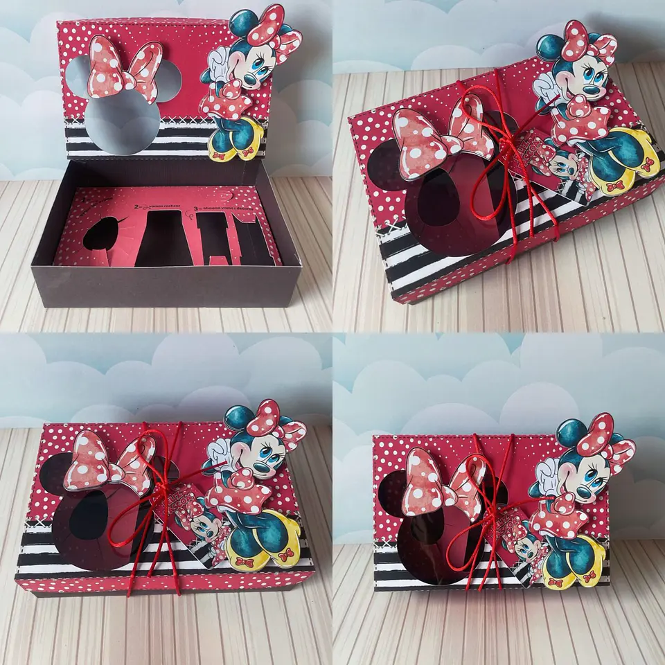 Arquivo de Corte Páscoa Mini Confeiteiro Minnie Vermelha 1