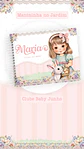 Arquivo Digital Caderneta e Livro do Bebe Menininha no Jardim - Thumbnail 9