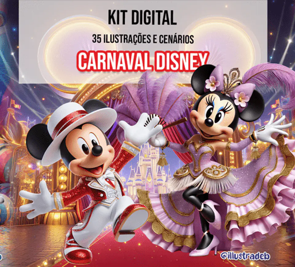 Arquivo Kit Digital Carnaval Disney 4