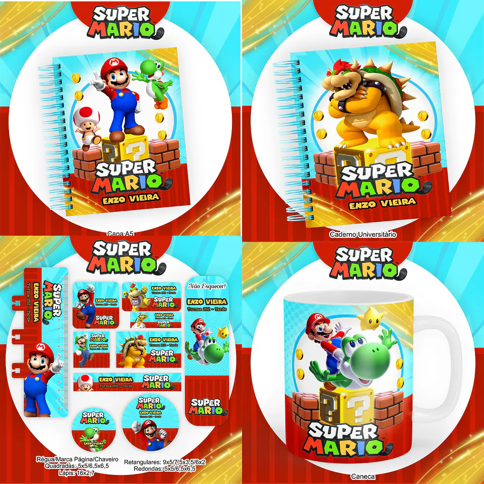 Arquivo Digital Combo Voltas Ás Aulas Super Mário 1