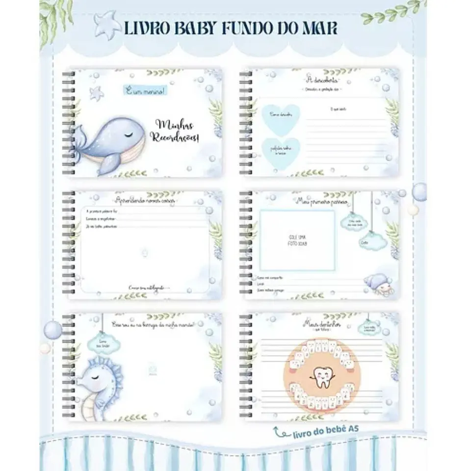 Arquivo Encadernação Baby Fundo Do Mar 4