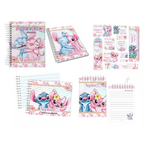 Arquivo Digital Voltas Ás Aulas Stitch Menina
