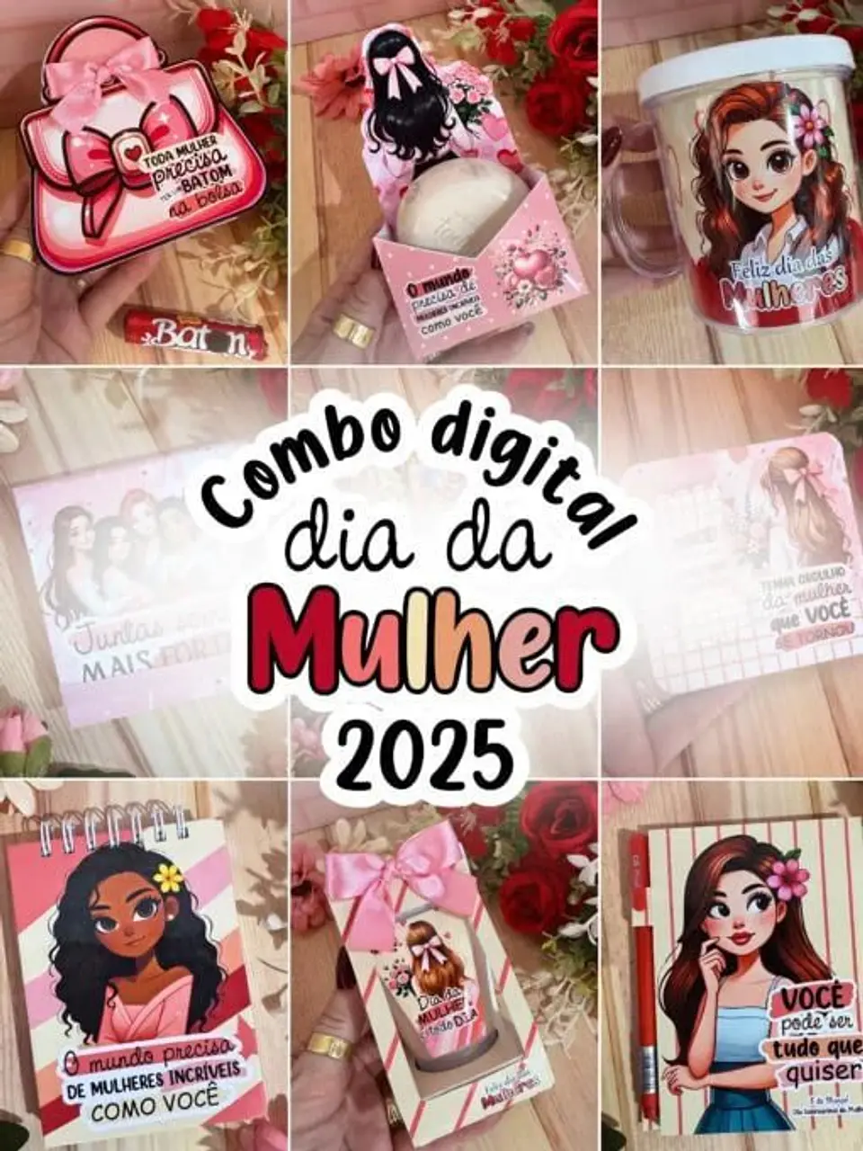 Arquivo de Corte Combo Digital Dia da Mulher 2025 1