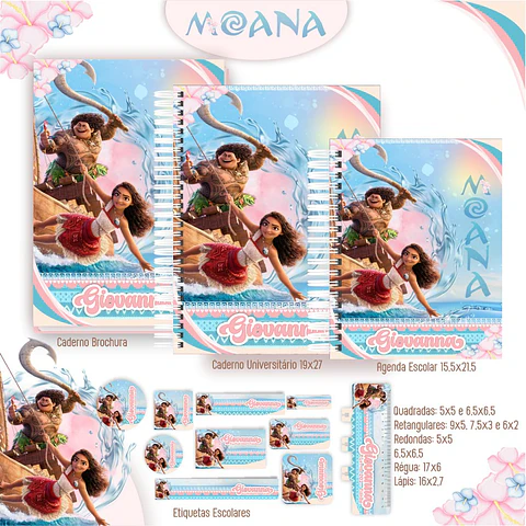 Kit Escolar Moana 2