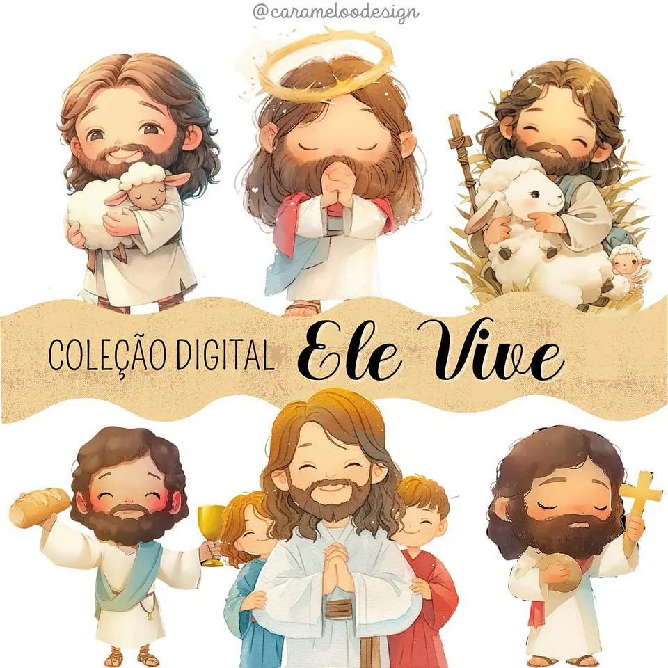 Kit Digital COLEÇÃO – ELE VIVE - PÁSCOA CRISTÃ 1