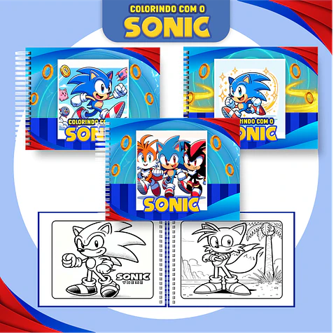 Livro de Colorir SONIC