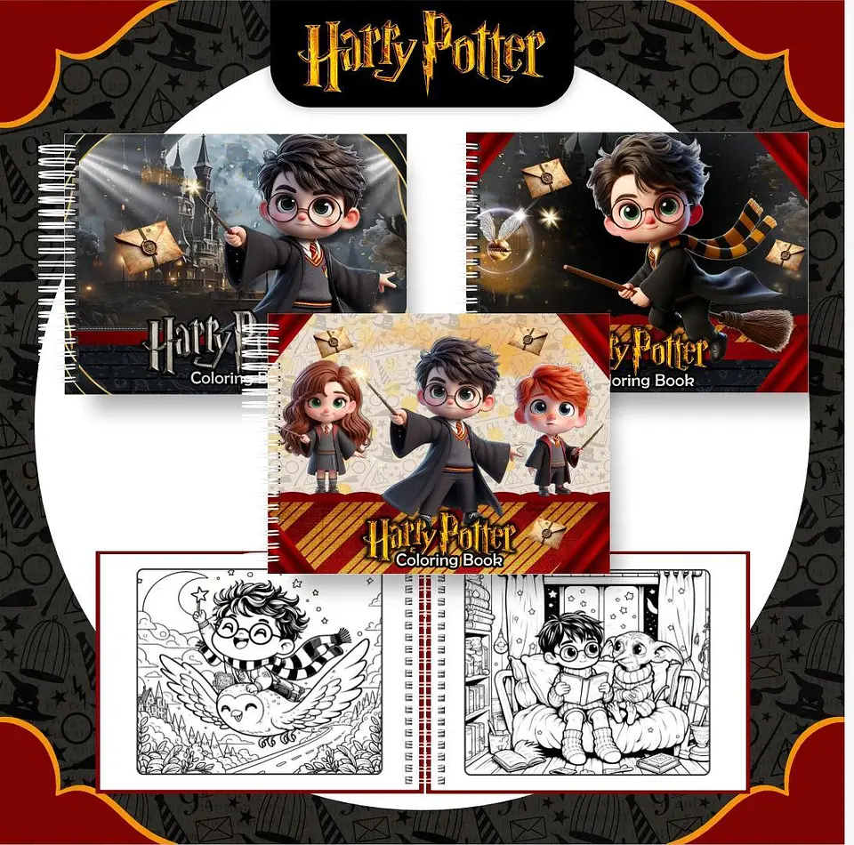 Livro de Colorir HARRY POTTER 1