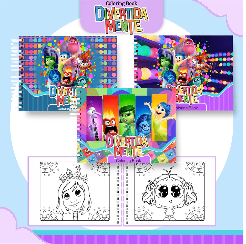 Livro de Colorir DIVERTIDAMENTE 1