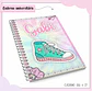 Arquivo de Corte Etiqueta Escolar e Encadernação Volta às Aulas Vsco Girl - Thumbnail 2