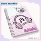 Arquivo de Corte Etiqueta Escolar e Encadernação Volta às Aulas Teen Menina - Thumbnail 2