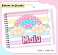 Arquivo de Corte Etiqueta Escolar e Encadernação Volta às Aulas Pop It Menina - Thumbnail 6