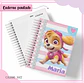 Arquivo de Corte Etiqueta Escolar e Encadernação Volta às Aulas Patrulha Canina Menina - Thumbnail 3