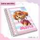 Arquivo de Corte Etiqueta Escolar e Encadernação Volta às Aulas Patrulha Canina Menina - Thumbnail 4