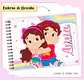 Arquivo de Corte Etiqueta Escolar e Encadernação Volta às Aulas Maria Clara e JP Menina - Thumbnail 6
