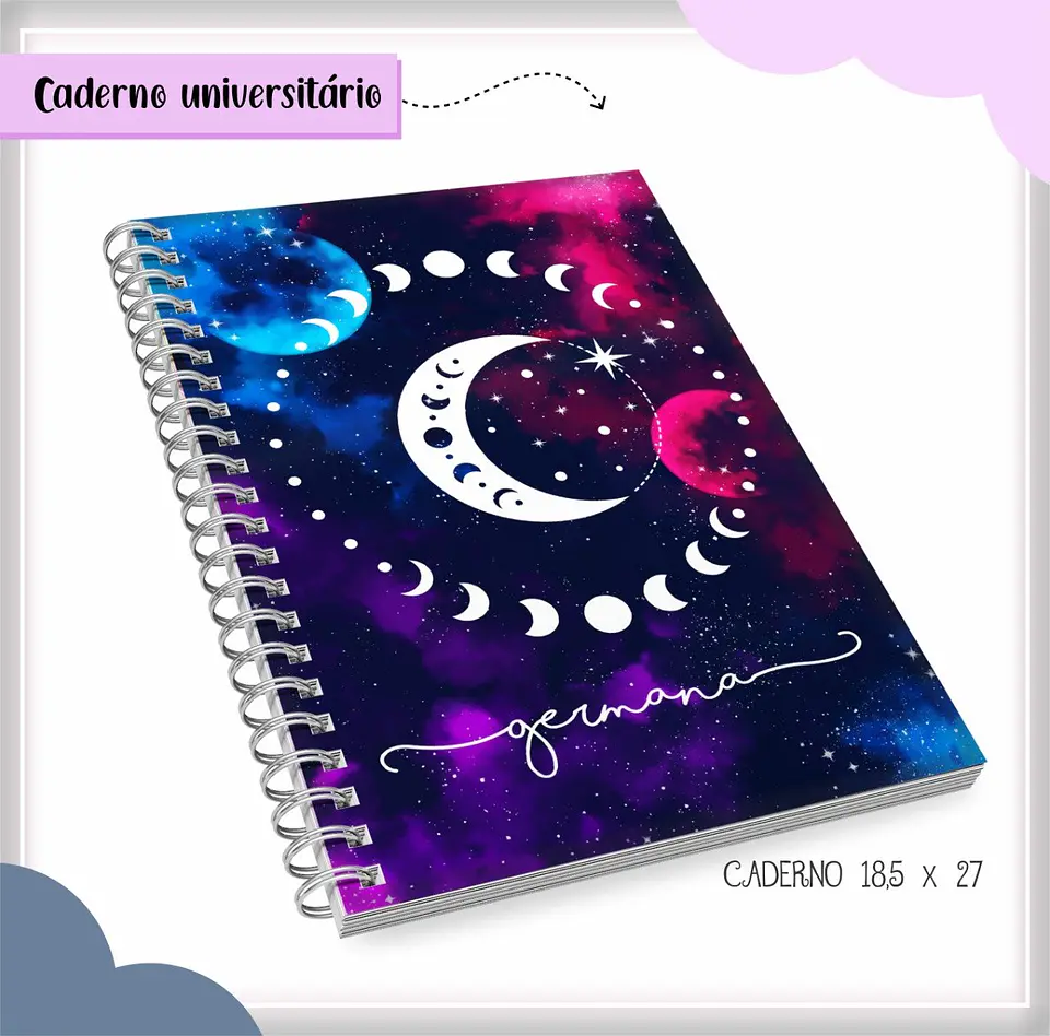 Arquivo de Corte Etiqueta Escolar e Encadernação Volta às Aulas Lunar 4