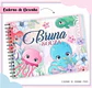 Arquivo de Corte Etiqueta Escolar e Encadernação Volta às Aulas Fundo do Mar Menina - Thumbnail 6