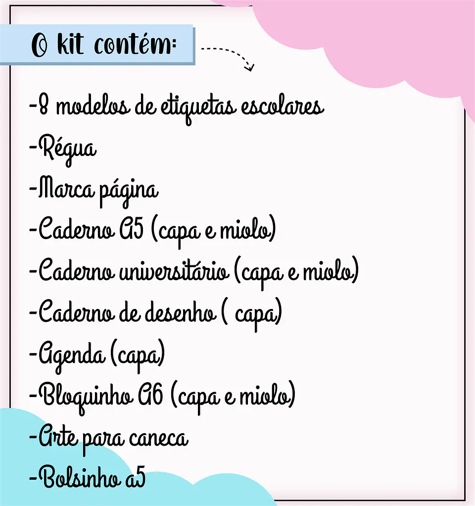 Arquivo de Corte Etiqueta Escolar e Encadernação Volta às Aulas Arco-Íris 9