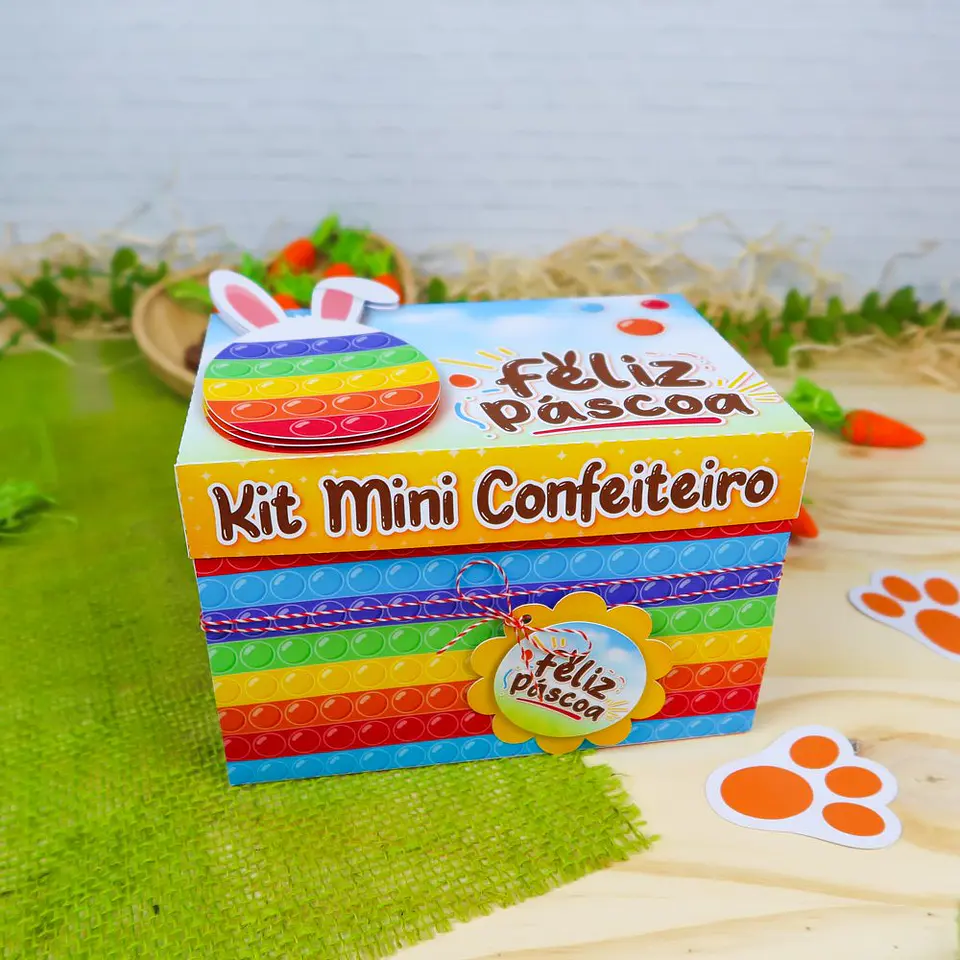 Arquivo de Corte Páscoa  Pop It 4