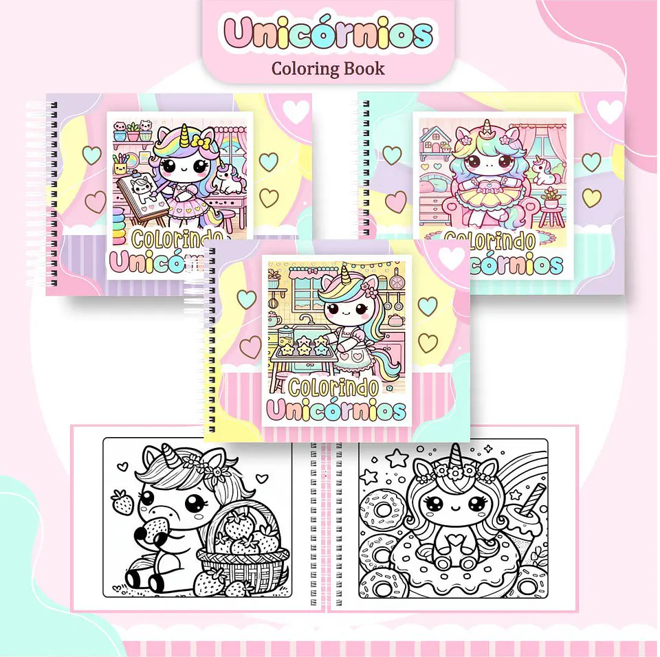 Livro de Colorir UNICÓRNIO 1