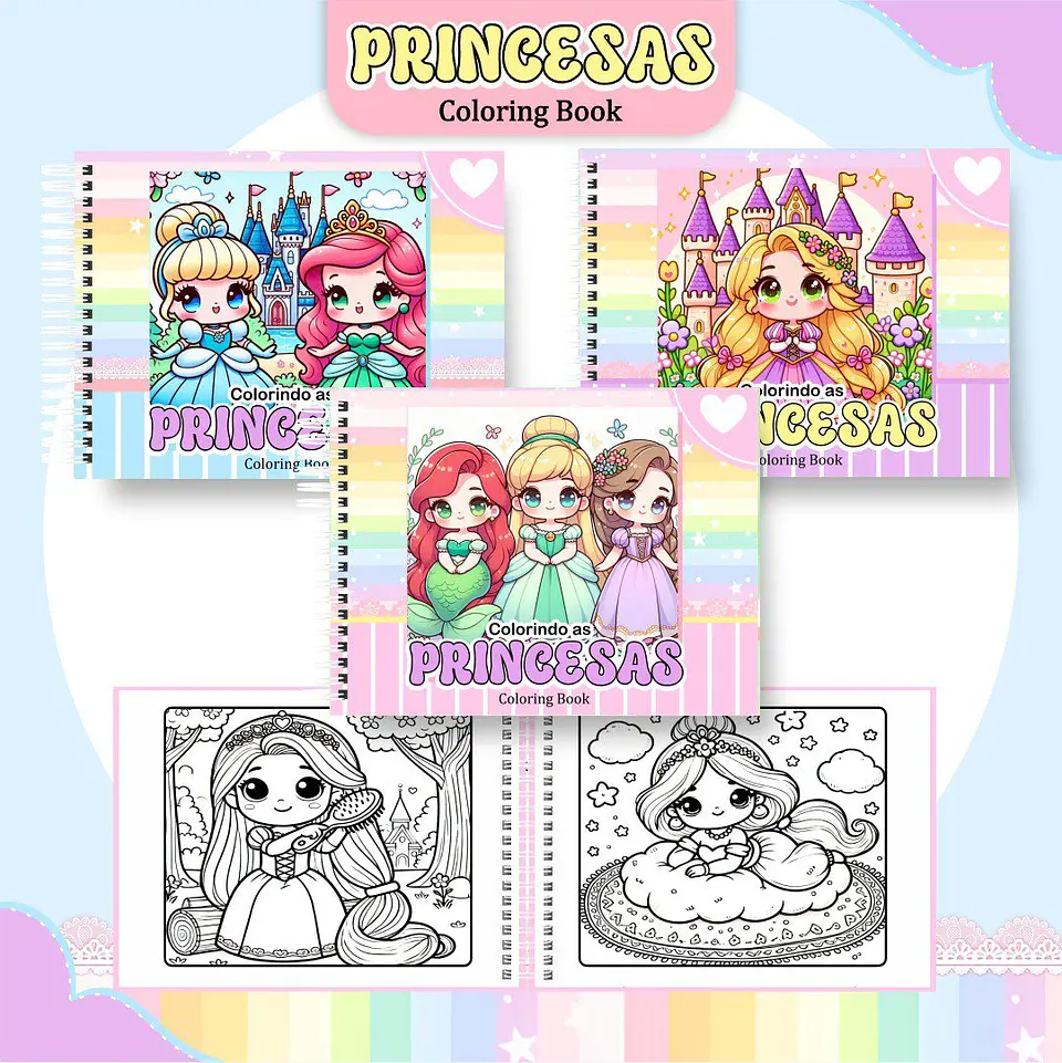 Livro de Colorir PRINCESAS 1