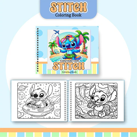 Livro de Colorir STITCH MENINO
