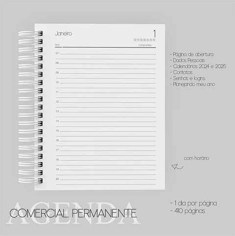 Arquivo Digital Combo Agenda Comercial PERMANENTE