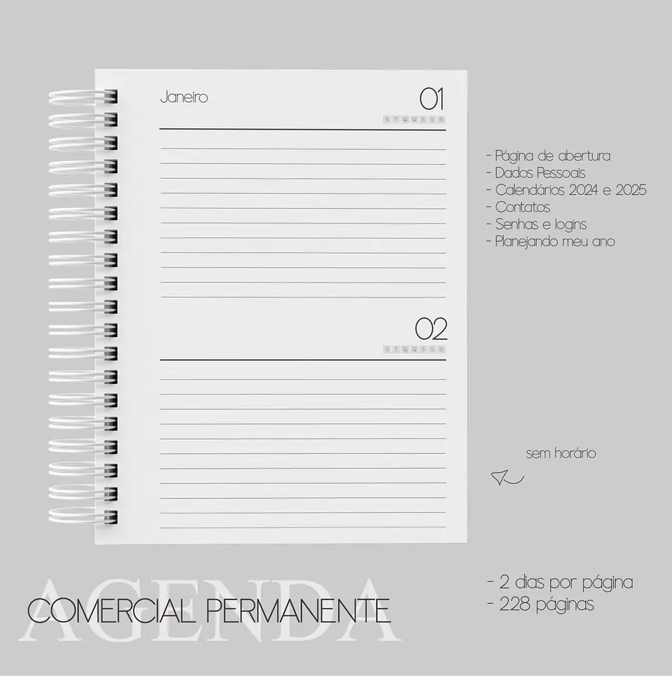 Arquivo Digital Combo Agenda Comercial PERMANENTE 2