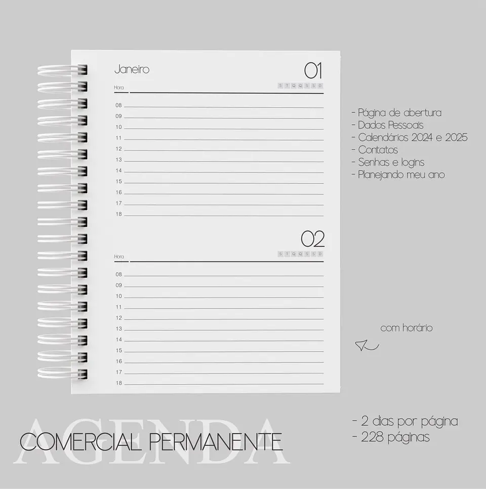 Arquivo Digital Combo Agenda Comercial PERMANENTE 4