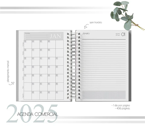 Arquivo Digital Combo Agenda Comercial DATADA 2025