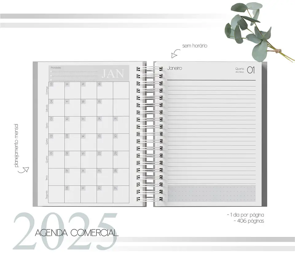Arquivo Digital Combo Agenda Comercial DATADA 2025 2