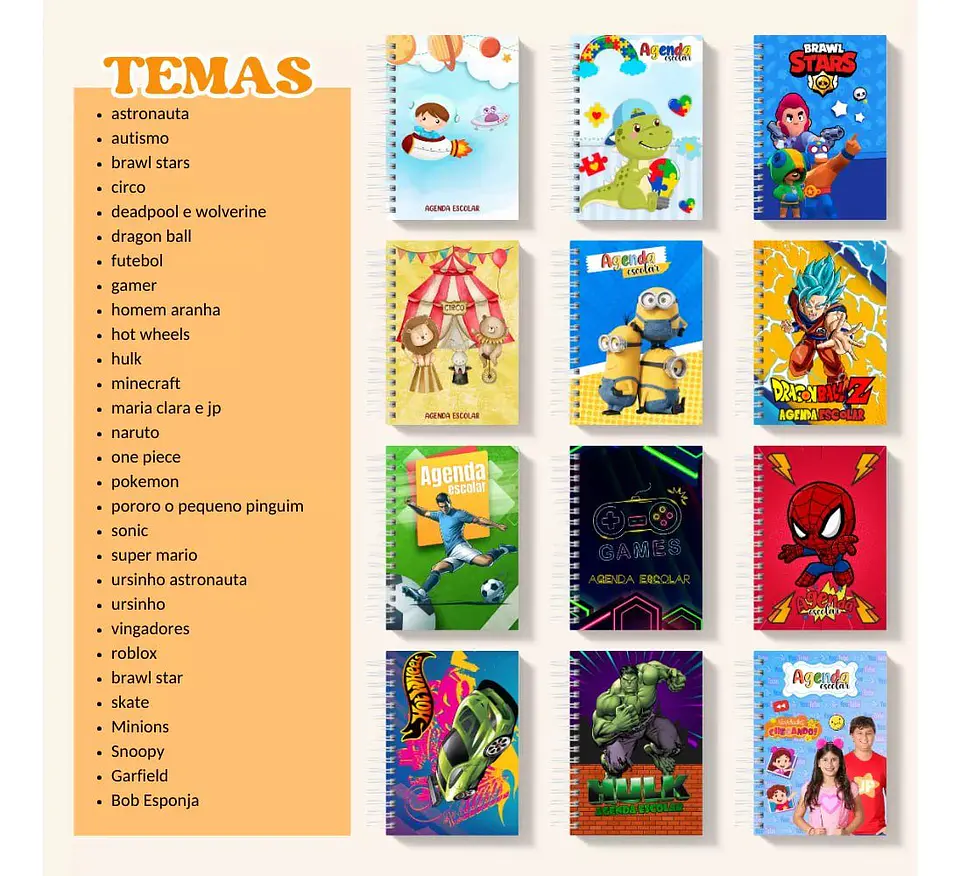 Arquivo Digital - Combo Agendas Escolares 2025 3