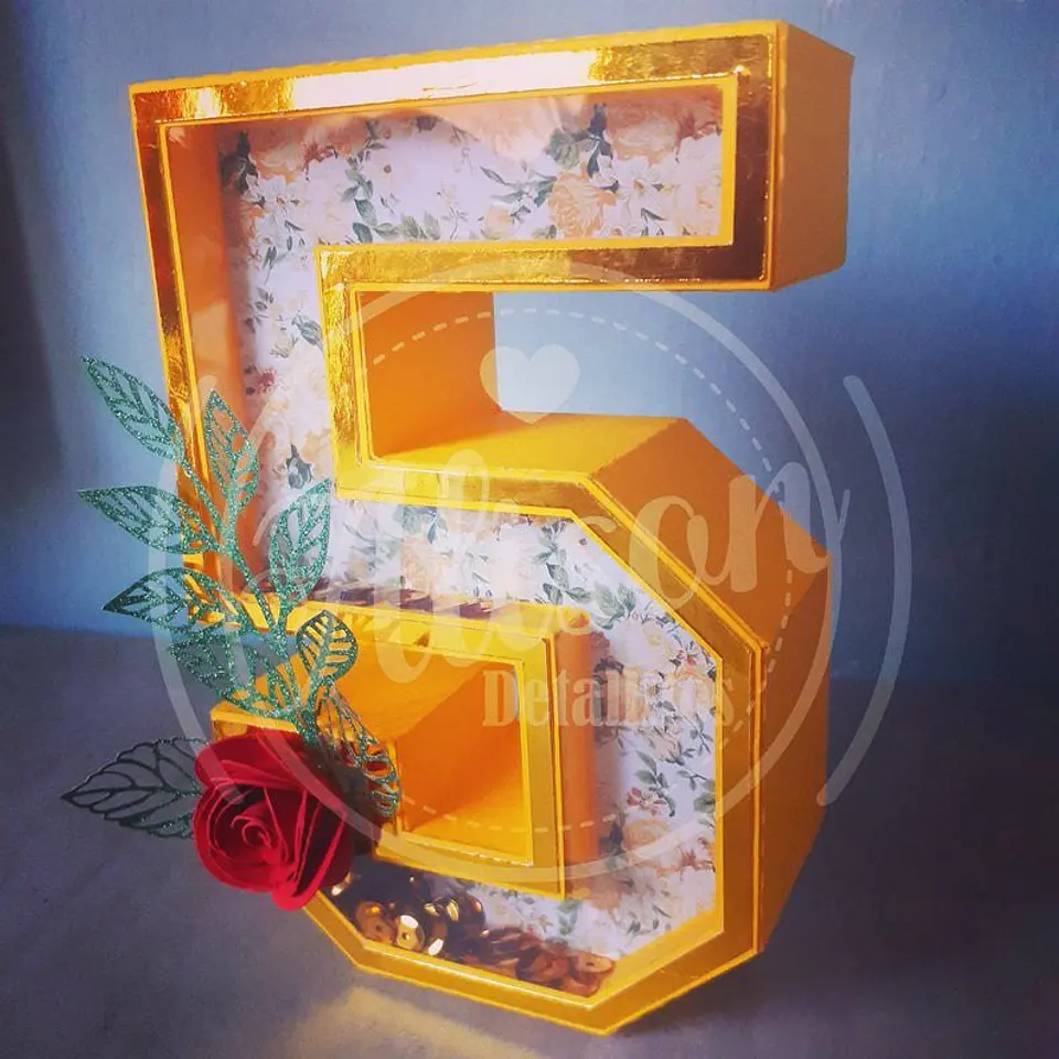 Arquivo de Corte Letras e Números 3d 2