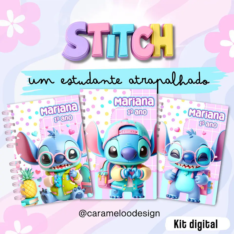 Kit Digital Stitch Um Estudante Atrapalhado 1