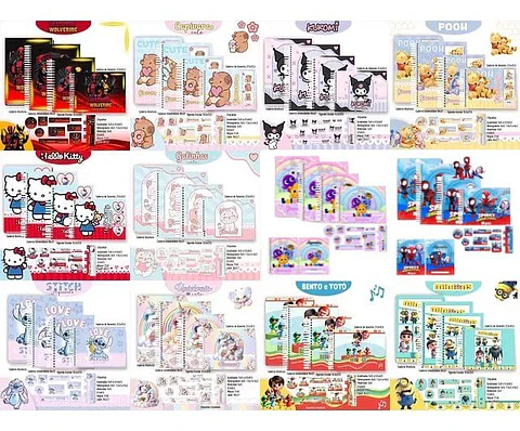 Arquivo Digital Super Combo Encadernação Pack Escolar