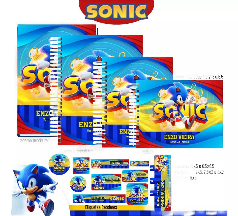 Arquivo Digital Super Combo Encadernação Pack Escolar 4