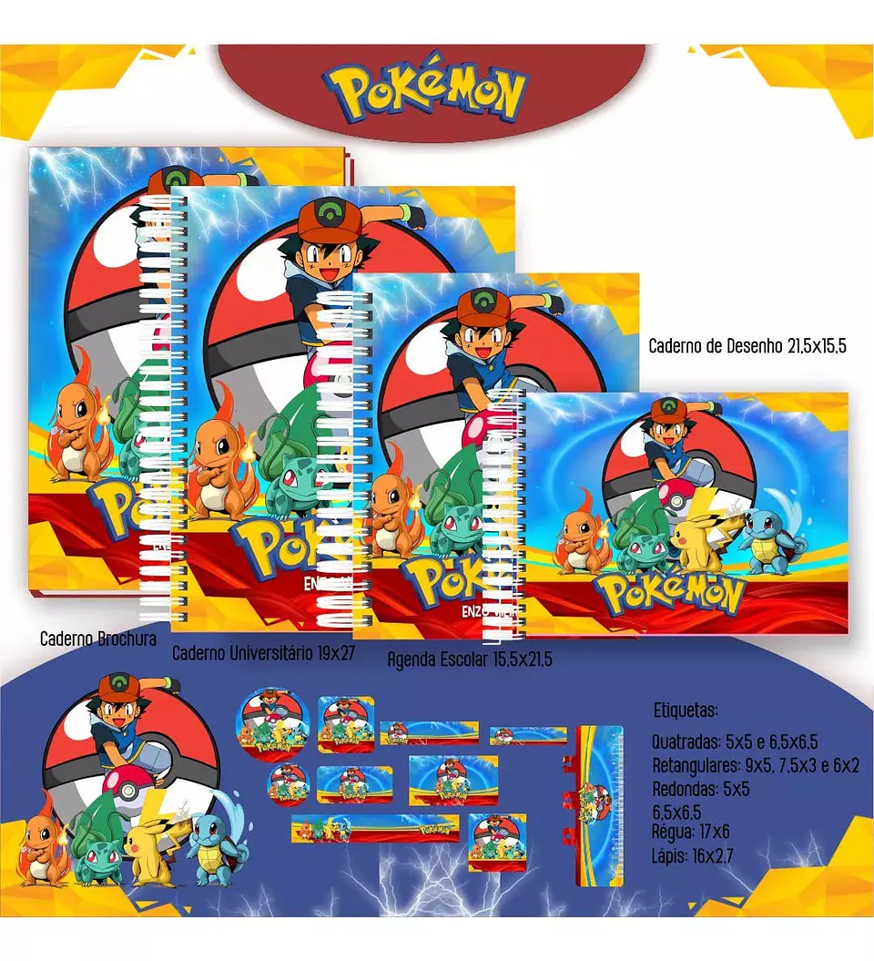 Arquivo Digital Super Combo Encadernação Pack Escolar 6