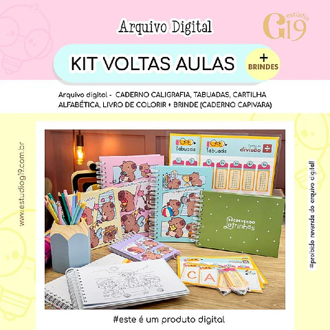 Arquivo Encadernação Kit Volta às Aulas