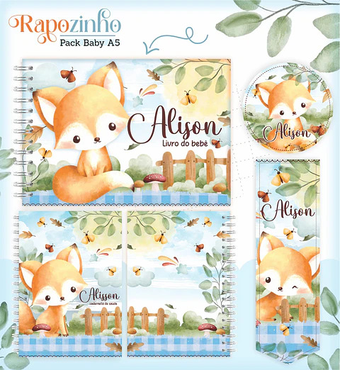 Arquivo Digital Pack Baby Raposinho Menino