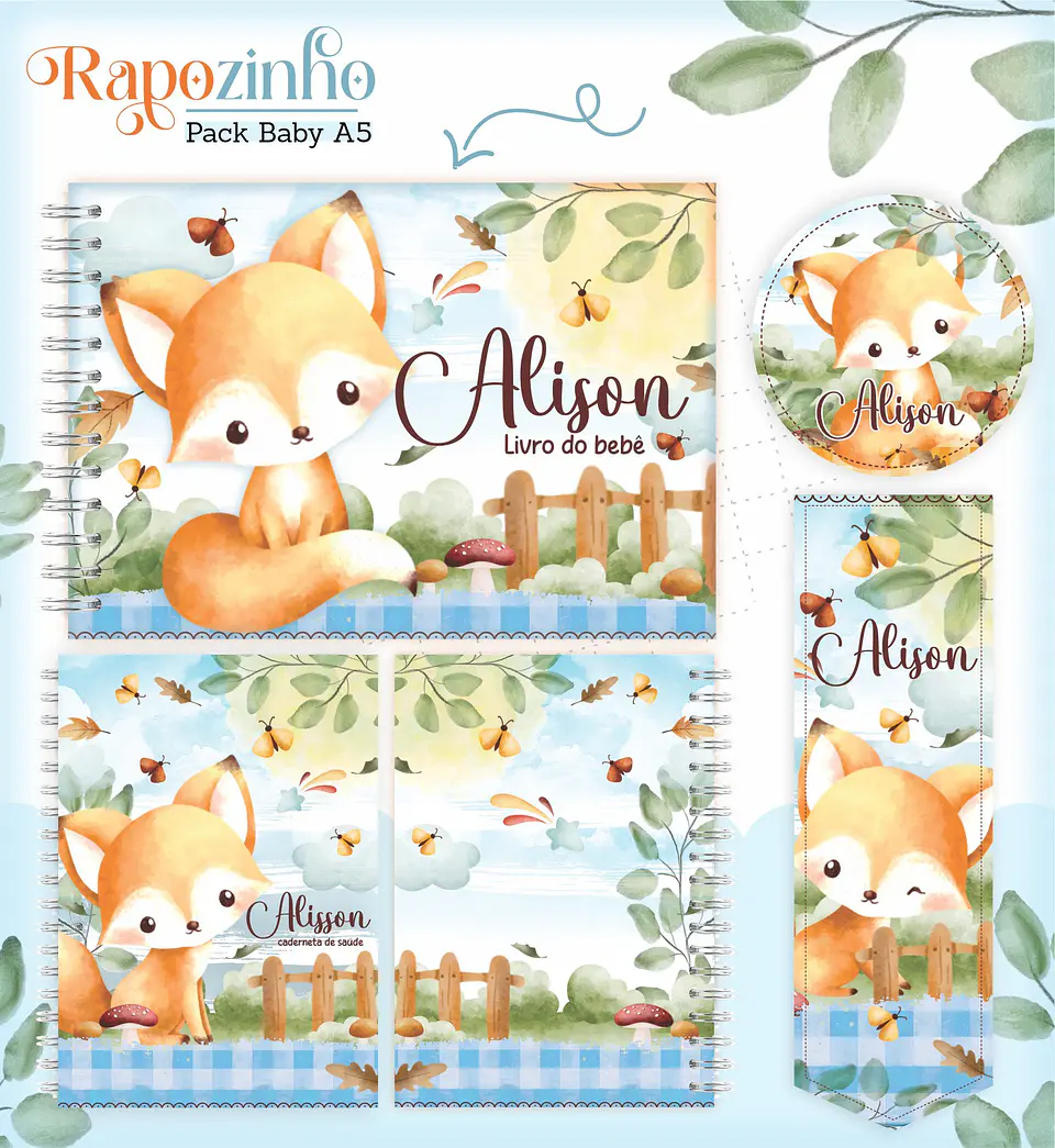 Arquivo Digital Pack Baby Raposinho Menino 1